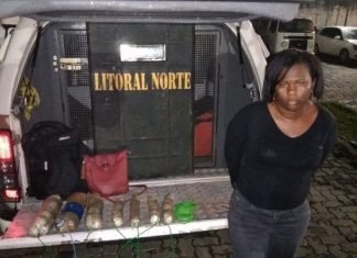 Mulher é presa com 10 kg de explosivos em Feira de Santana