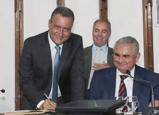 Em tom pacificador com Bolsonaro, Rui toma posse para segundo mandato