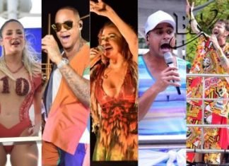 Quinta, 28 de Fevereiro de 2019 – 07:00 Carnaval ‘estreia’ com Claudia Leitte, Bell, Léo Santana, Daniela, Saulo e Harmonia sem cordas