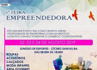Cícero Dantas – O Ginásio de Esportes Professor Madureira recebe feira empreendedora de 2 à 4 de agosto