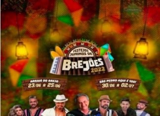 Confira a Grade Do Sao Joao de 2022 de Brejoes