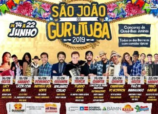 Veja a programação completa do São João do Gurutuba 2019