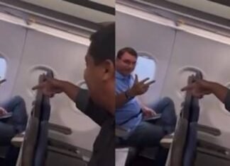 Vídeo: Passageiro aborda senador da república