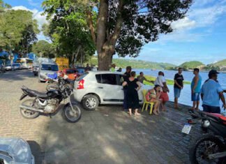 Cachoeira: carro cai no Rio Paraguaçu
