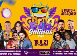 Divulgada grade de atrações da carnaval de Salinas