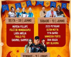 VEJAM A PROGRAMAÇÃO PARA A FESTA DE SEU ANTONIO NOS DIA 09 A 11 JUNHO 2023