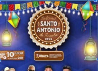 Confira programação do Santo Antônio de UBAÍRA 2023