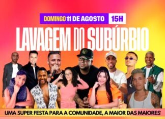 PROGRAMAÇÃO IMPERDIVEL DA LAVAGEM DO SUBURBIO