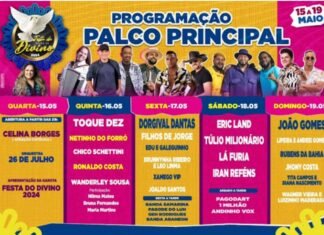 PROGRAMAÇÃO DA FESTA DO DIVINO EM POÇÕES