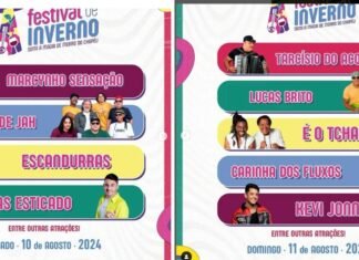 PROGRAMAÇÃO DO FESTIVAL DE INVERNO 2024