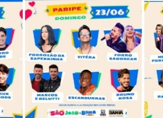 CONFIRA AS ATRAÇÕES DO SÃO JOÃO DA BAHIA EM PARIPE