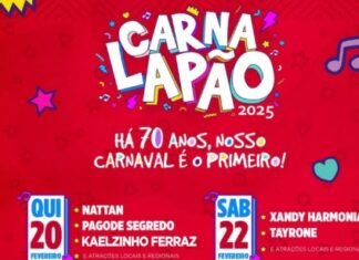 PREFEITURA DE LAPÃO DIVULGA PROGRAMAÇÃO