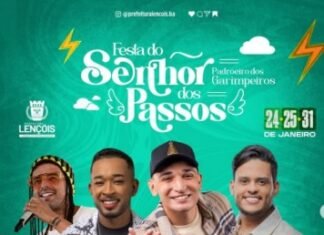 FESTA DE SENHOR DOS PASSAS EM LENÇÓIS TEM PROGRAMAÇÃO DIVULGADA