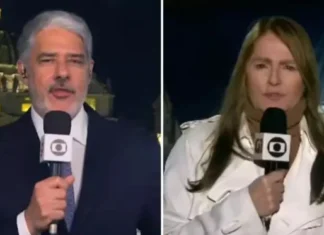 William Bonner expõe Ilze Scamparini ao vivo e gera alvoroço na internet